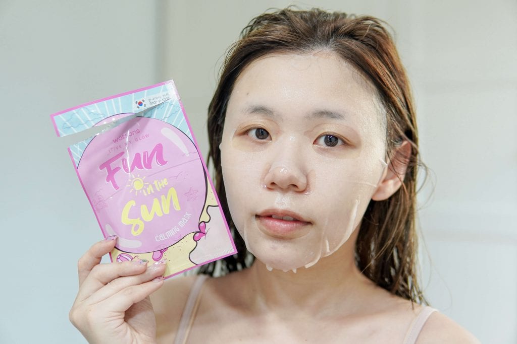Fun in The Sun Calming Mask Watsons 7 days masks challenge